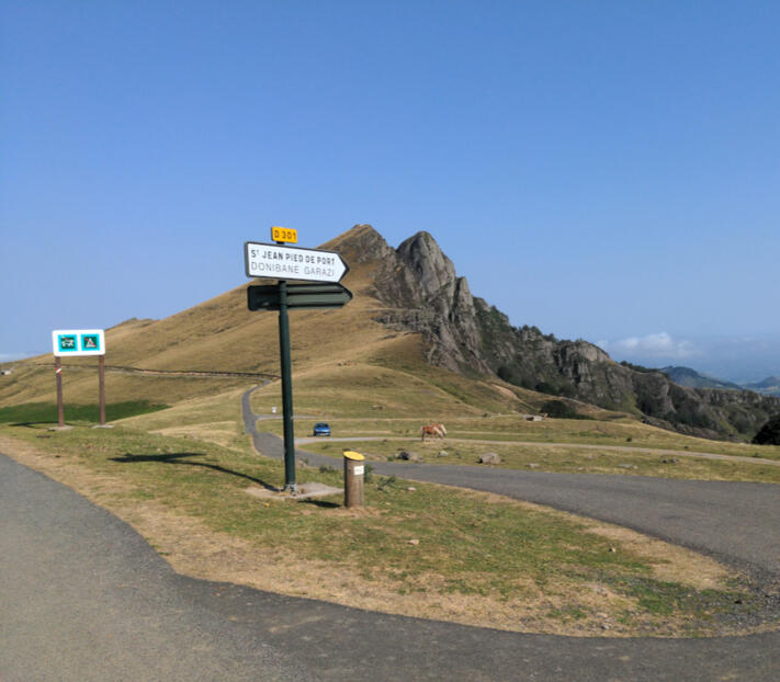 Walking at St Jean PdP. Walking at St Jean PdP.